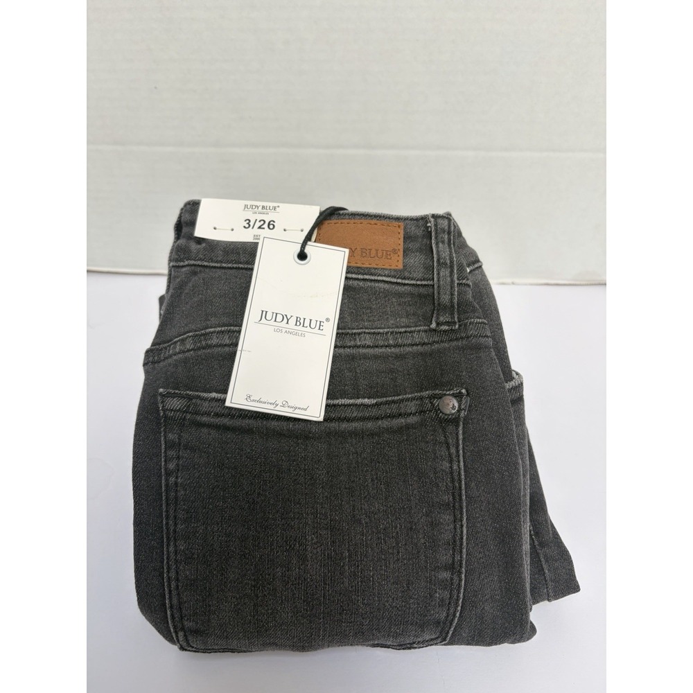 Judy Blue NWT‎ Hi-Rise Gray Skinny Fit Denim Jeans Size 3/26 Style #8858